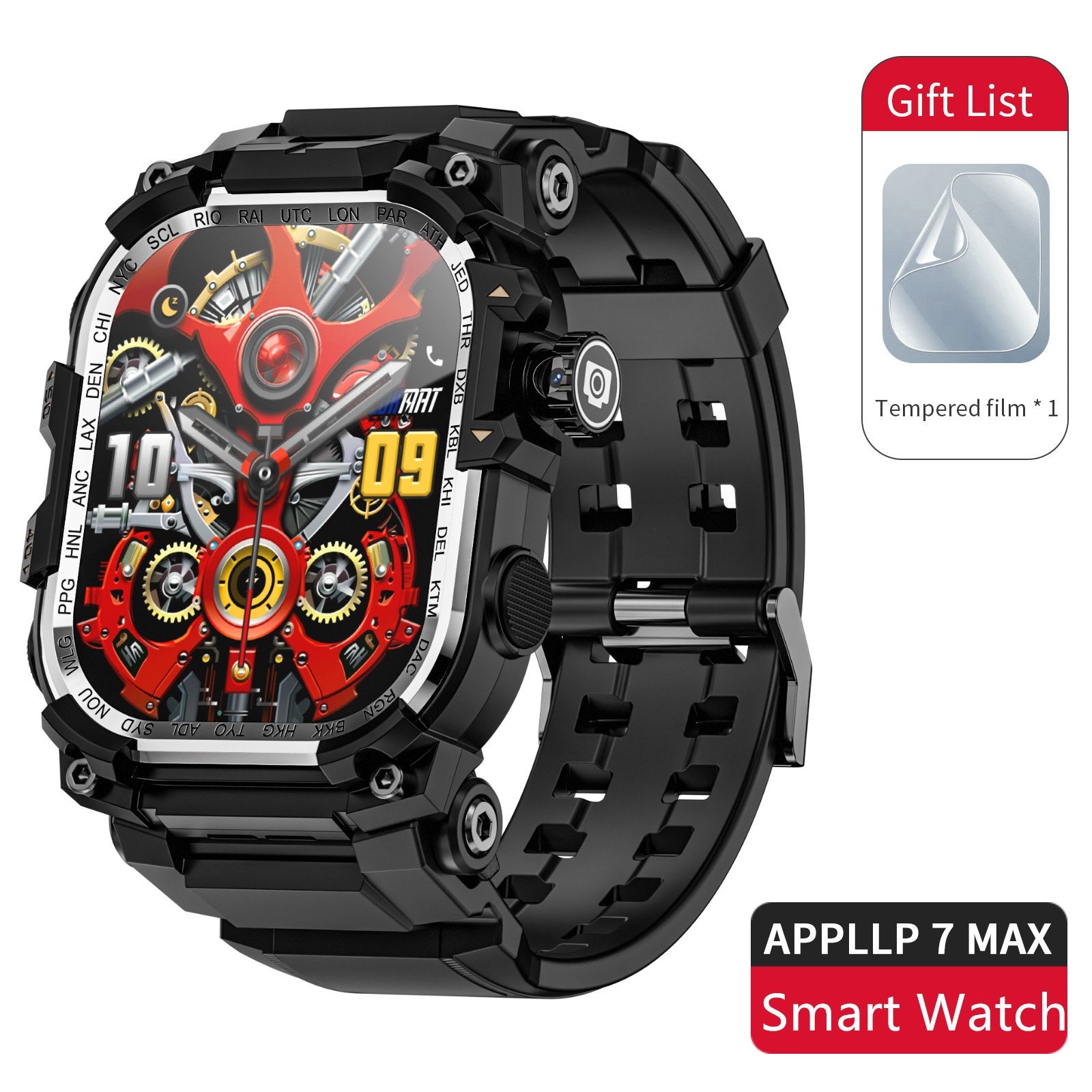 APPLLP 7 MAX Generous Screen Smart Watch Wifi Pull-out Camera